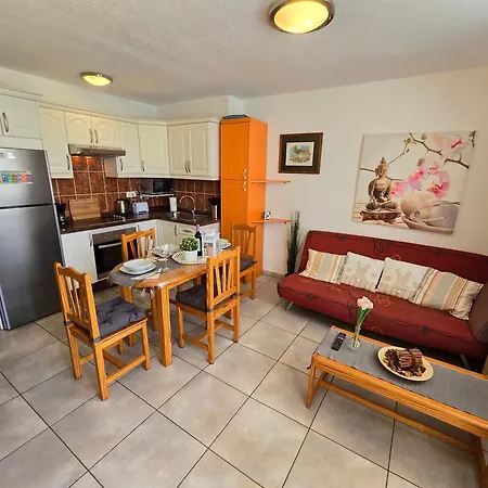 Casa Palmera 4 Only 150 Meters To Beach, Heated Pool, Wifi, Sat-tv, Terrace, Central Location, Washing Machine Lägenhet Playa de las Americas (Tenerife)